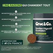Croc&Co Soutien Digestif Quotidien | Probiotique pour Chien